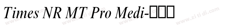 Times NR MT Pro Medi字体转换